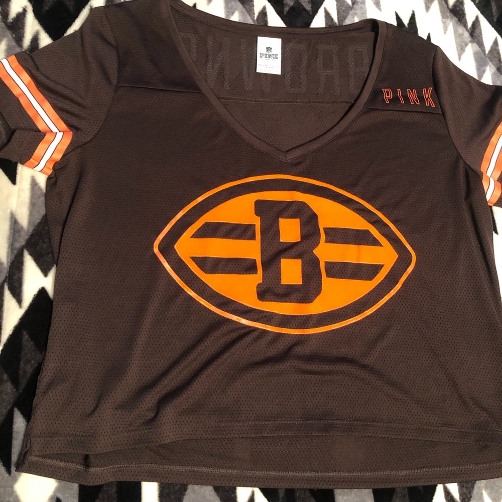 VS Pink Cleveland browns jersey size large